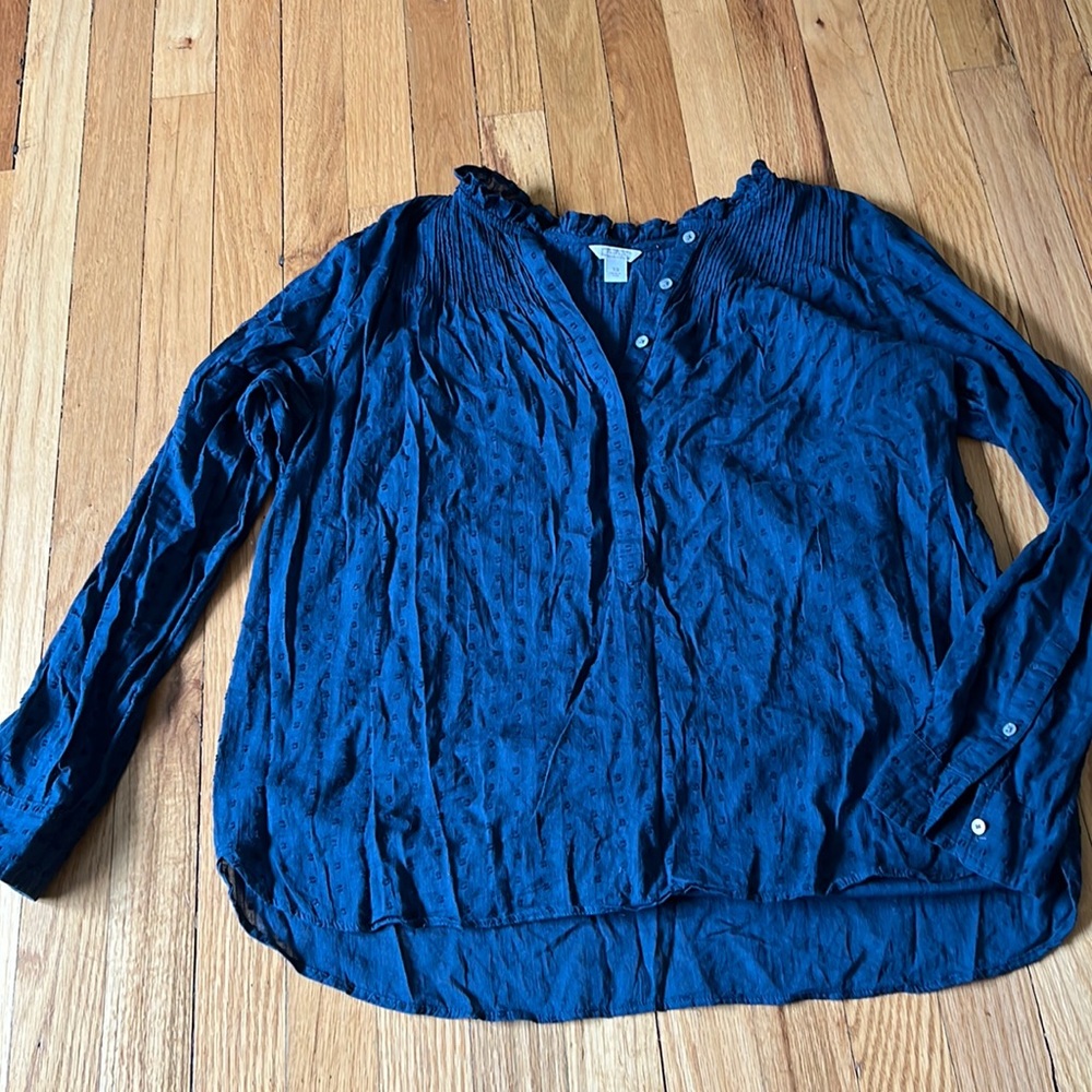 Point Sur for J.Crew cotton poplin popover top